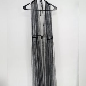 Elegant Black Sheer Gown